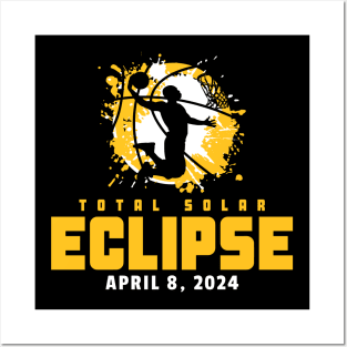 Total Solar Eclipse 2024 Basketball Posters and Art